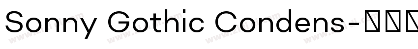 Sonny Gothic Condens字体转换